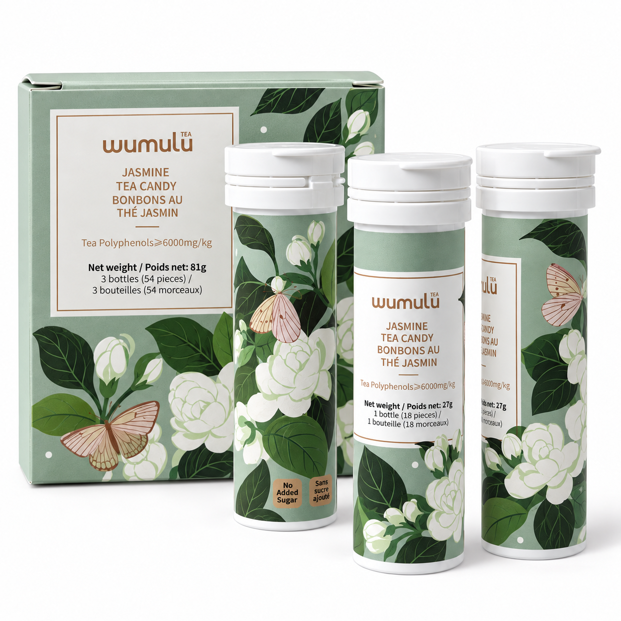 Jasmine Tea Mints packaging