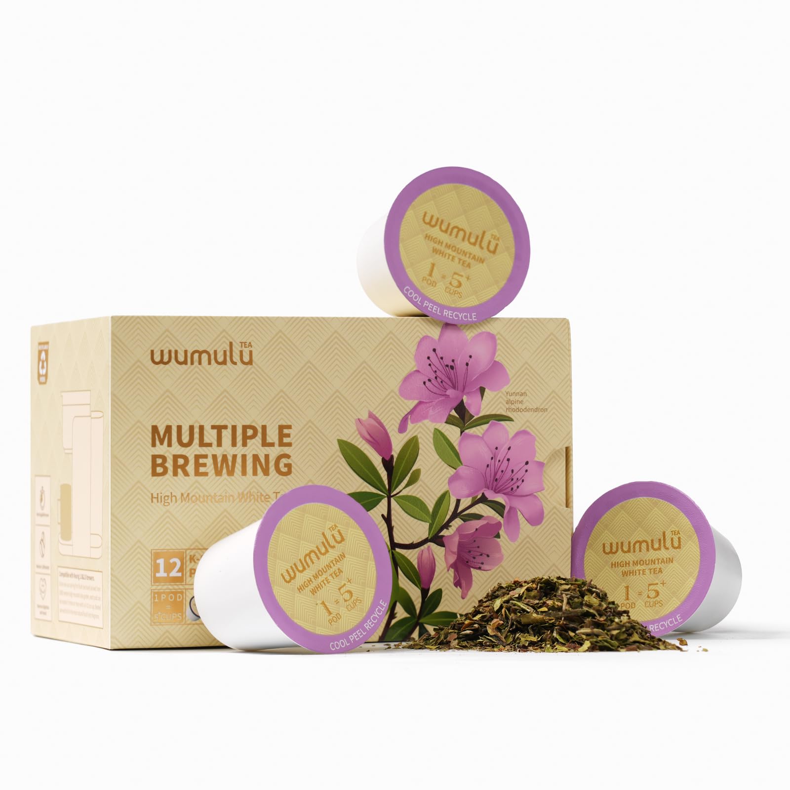 High Mountain White Tea Tea Pods — 12 pods per box